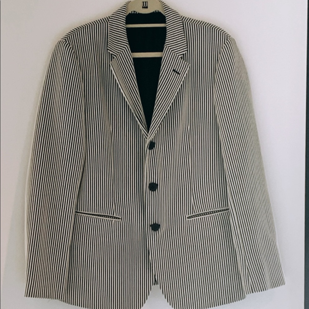 Emporio Armani Johnny Line White and Black Blazer